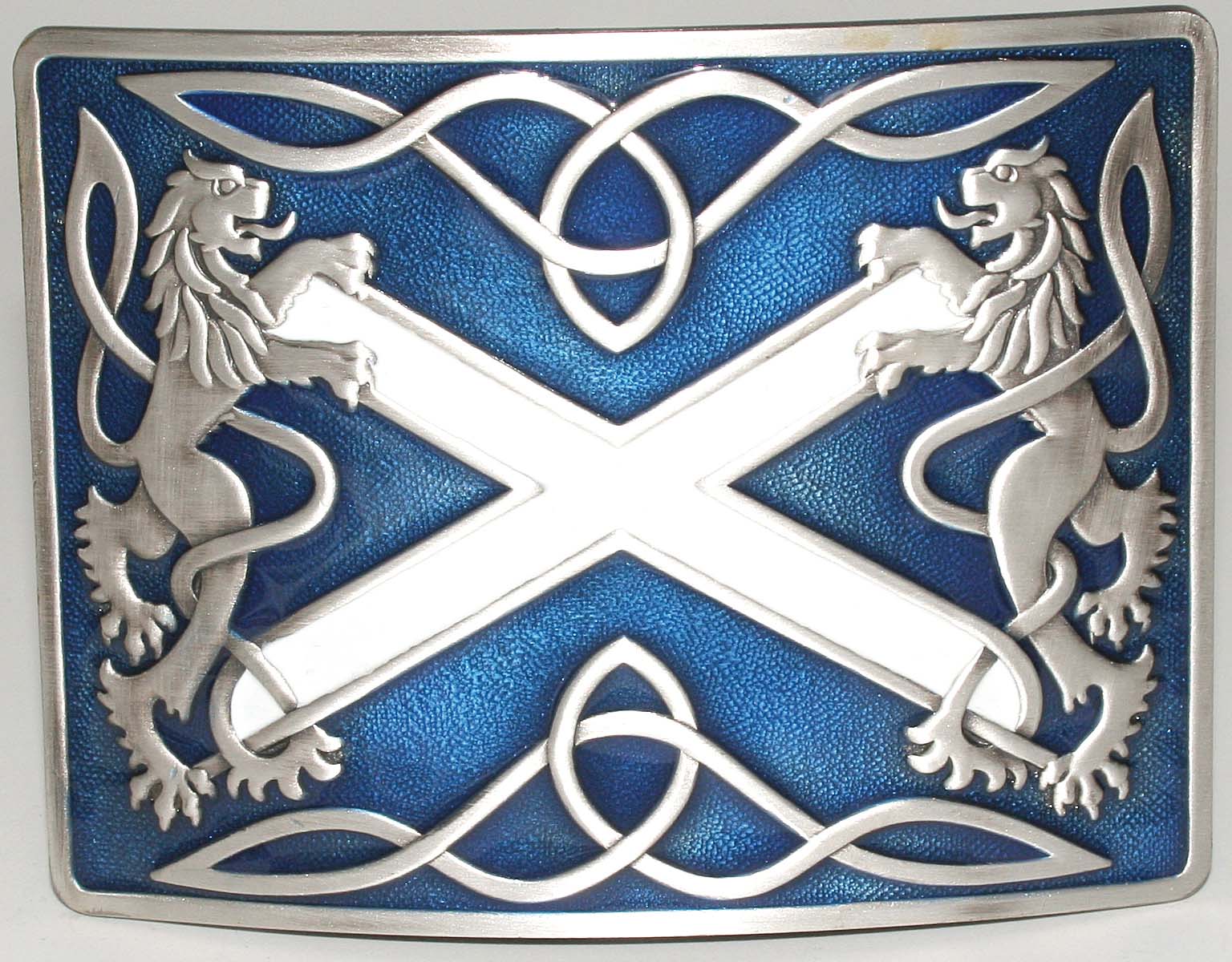 Highland Saltire Blue Antique